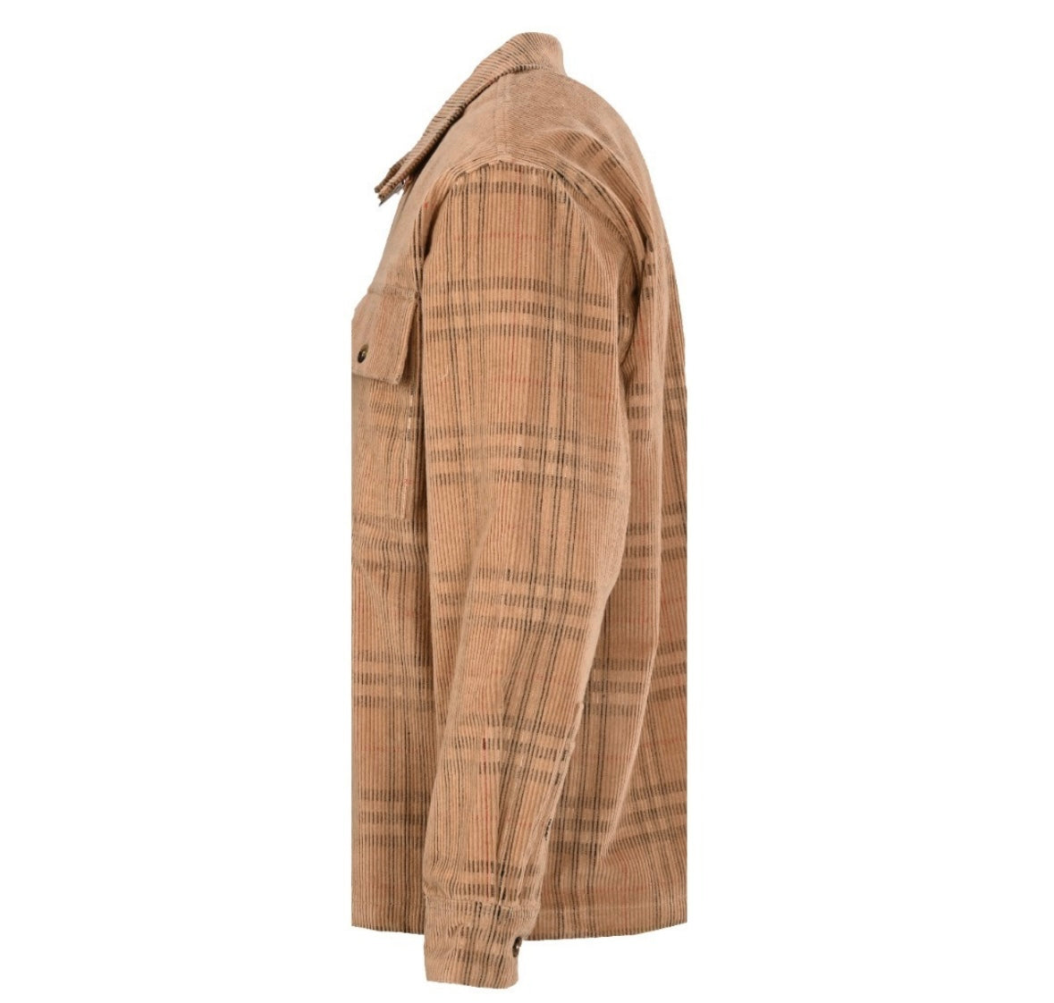 Archive Beige Check Corduroy Overshirt – Classic Heritage-Inspired Shirt Jacket