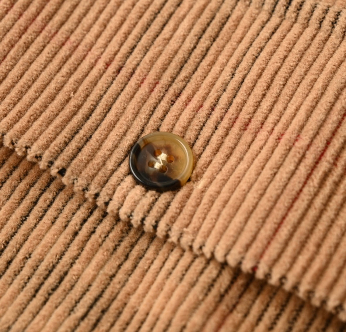 Archive Beige Check Corduroy Overshirt – Classic Heritage-Inspired Shirt Jacket