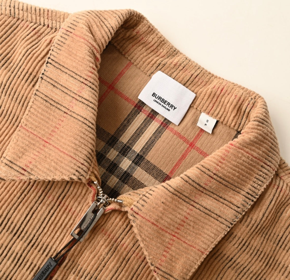 Archive Beige Check Corduroy Overshirt – Classic Heritage-Inspired Shirt Jacket