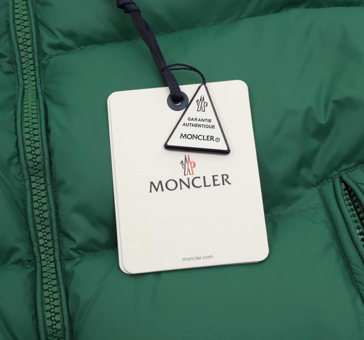 Alpine Quilted Short Down Jacket — Deep Green